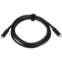 Lenovo USB 3.2 Gen 1 Kabel, USB-C Stecker > USB-C Stecker schwarz, 2 Meter, Laden mit bis zu 60 Watt