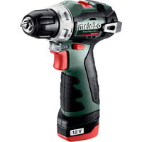 Metabo PowerMaxx BS BL (601721500) Akku Bohrschrauber, 12 Volt grün/schwarz, 2x Li-Ionen Akku 2,0Ah, in Koffer