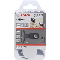 Bosch Professional Tauchsägeblatt AII 65 BSPC Hardwood 10 Stück, HCS, Breite 65mm