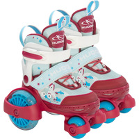 HUDORA Rollschuh My First Quad LED Gr. 26-29, Rollschuhe rot/hellblau, mit LED-Beleuchtung