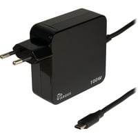 Inter-Tech Ladegerät Argus PD-2100, USB-C Charger schwarz, 1,80m Kabel, PD 3.0, 100 Watt
