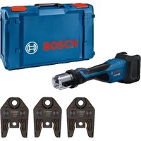Bosch Professional Akku-Presswerkzeug GPT 18V-32 Professional solo, 18Volt, Kit TH, Pressmaschine blau, ohne Akku und Ladegerät, 3 Pressbacken Standard TH, in L-BOXX