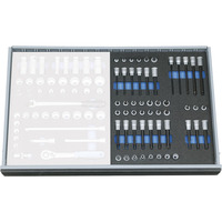 GEDORE Steckschlüssel-Satz 3/8" in Check-Tool-Modul, 52teilig (2005 CT2-TX 30)