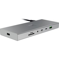 Razer USB 4 Dock - Mercury, Dockingstation silber, USB4, USB-A, USB-C, Gigabit LAN, HDMI, DP, PD