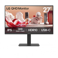LG 27BA65QB-B, LED-Monitor 68.4 cm (27 Zoll), schwarz, QHD, IPS, USB-Hub, Daisy-Chain, USB-C, 100Hz Panel