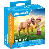 PLAYMOBIL 71887 DuoPack Mädchen mit Pony, Konstruktionsspielzeug 