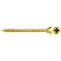 fischer Spanplattenschraube ClassicFast II 4,5x40 Senkkopf PZ 500 Stück, mit Vollgewinde