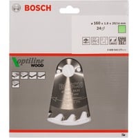 Bosch PRO Wood Kreissägeblatt, Ø 160mm, 24Z Bohrung 20mm, für Handkreissägen