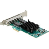 DeLOCK PCI Express x1 zu 4 x RJ45 Gigabit LAN i350, LAN-Adapter