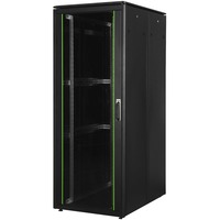 Digitus Netzwerkschrank Unique Serie - 800x1200 mm (BxT), IT-Schrank schwarz, 42 Höheneinheiten