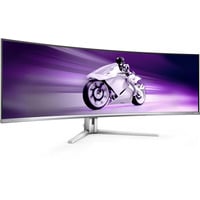 Philips Evnia 49M2C8900L QD-OLED, Gaming-Monitor 124.3 cm (48.9 Zoll), weiß, DQHD, Curved, HDR True Black 400, Ambiglow, Dynamic Lighting, 144Hz Panel