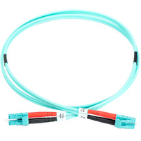 Digitus LWL Patchkabel, Duplex, LC > LC Stecker, Multimode OM3 türkis, 7 Meter