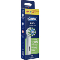  Oral-B Pro CrossAction Aufsteckbürsten 6 Stk. schwarz, Frustfreie Umverpackung