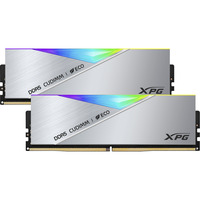 ADATA CUDIMM 48 GB DDR5-8800 (2x 24 GB) Dual-Kit, Arbeitsspeicher silber, AX5CU8800C4224G-DCLACRSG, XPG Lancer Neon RGB