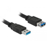 DeLOCK USB 3.2 Gen 1 Verlängerungskabel, USB-A Stecker > USB-A Buchse schwarz, 2 Meter, SuperSpeed
