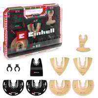 EINHELL Multitool-Set 10-teilig, in XL-PLUS-CASE, Schleifscheibe für Multifunktionswerkzeuge