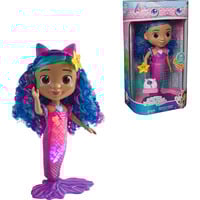 Spin Master Gabby's Dollhouse: Der Film - Sing & Shine Meerjungfrau Gabby, Spielfigur 30cm große Wasserspielpuppe mit Licht- & Soundeffekten