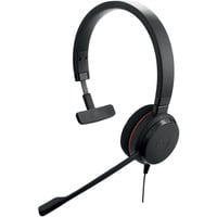 Jabra Evolve 20, Headset schwarz, Microsoft Teams-Version, USB-C und USB-A, Mono