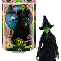 Mattel Wicked Elphaba-Modepuppe mit abnehmbarem Outfit und Accessoires