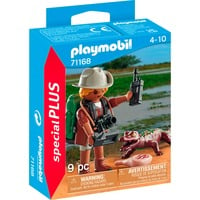 PLAYMOBIL 71168 specialPLUS Forscher mit jungem Kaiman, Konstruktionsspielzeug 