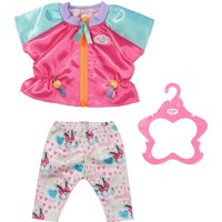 ZAPF Creation BABY born® Freizeitanzug Pink 43cm, Puppenzubehör Jacke und Hose, inklusive Kleiderbügel