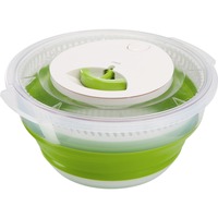 Emsa BASIC Falt-Salatschleuder, Schüssel grün/transparent
