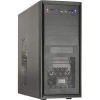 Inter-Tech IT-8862 Plaid, Tower-Gehäuse schwarz, Abschließbar
