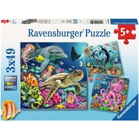 Ravensburger Kinderpuzzle Bezaubernde Unterwasserwelt 3x 49 Teile