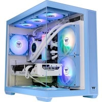 Thermaltake View 380 TG ARGB Hydrangea Blue, Tower-Gehäuse hellblau, Tempered Glass x 2