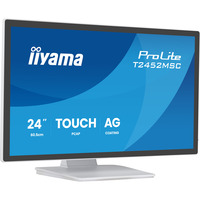 iiyama ProLite T2452MSC-W2AG, LED-Monitor 60.5 cm (24 Zoll), weiß, FHD, IPS, Touchscreen, HDMI, DP, Entspiegelung, 120Hz Panel