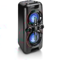 Karcher PS 4460, Lautsprecher schwarz, Party-Lautsprecher, Bluetooth, Beleuchtung, Mikrofon, UKW, Akku