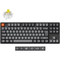 Keychron K8 Max, Gaming-Tastatur schwarz/grau, DE-Layout, Keychron Super Banana, Aluminiumrahmen, RGB