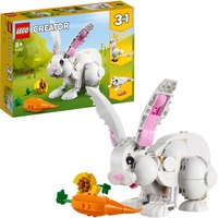 LEGO 31133 Creator 3-in-1 Weißer Hase, Konstruktionsspielzeug