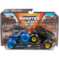 Spin Master Monster Jam - Batmobil vs. Megalodon, Spielfahrzeug 2er-Pack, Maßstab 1:64