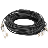 Digitus Glasfaser Universal Breakout Kabel, Duplex, LC/UPC Stecker, Multimode OM4 schwarz, 30 Meter, vorkonfektioniert