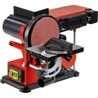 EINHELL Stand-Band-Tellerschleifer TC-US 380, Bandschleifer rot/schwarz, 300 Watt