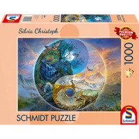 Schmidt Spiele Silva Christoph: Yin & Yang, Bergwelt, Puzzle 1000 Teile