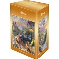 Schmidt Spiele Thomas Kinkade Studios: Disney - Beauty and the Beast in der Nostalgie Metalldose, Puzzle 500 Teile