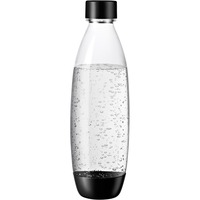SodaStream Kunststoffflasche Fuse, 1 L, 2er-Pack, Kanne transparent/schwarz, für DUO-Sprudler
