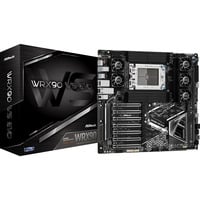 ASRock WRX90 WS EVO, Mainboard schwarz/silber