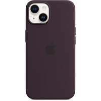 Apple Silikon Case mit MagSafe, Handyhülle dunkelviolett, Holunder, iPhone 14