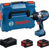 Bosch Professional Akku-Schlagschrauber GDS18V-1400 Professional, 18Volt blau/schwarz, 2 x Akku EXBA18V-8,0 Ah, in L-BOXX
