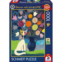 Schmidt Spiele Rosina Wachtmeister: Weiße Katze, Puzzle 1000 Teile