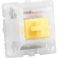 Sharkoon Gateron Cap V2 Milky-Yellow Switch-Set, Tastenschalter gelb/transparent, 35 Stück