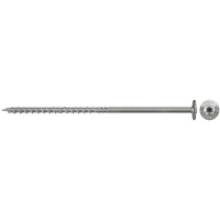 fischer Holzbauschraube PowerFast 6,0x60 Tellerkopf TX 200 Stück, mit Teilgewinde, Edelstahl A2