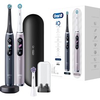 Oral-B Oral-B iO Series 9, Elektrische Zahnbürste schwarz/rosé, Black Onyx/Rose Quartz mit 2. Handstück