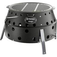 Petromax Holzkohlegrill Atago Black Edition schwarz/edelstahl, Ø 34cm