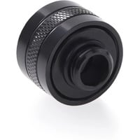 Alphacool Eiszapfen PRO 16mm HardTube Fitting G1/4 - Deep Black, Verbindung schwarz