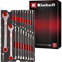 EINHELL Gabelringschlüssel-Set,  in E-Case-Einleger, Werkzeug-Set 19-teilig