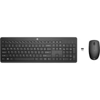 HP 235 Wireless-Maus und -Tastatur (kombiniert), Desktop-Set schwarz, DE-Layout, Plunger